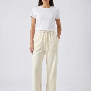 EloraTrends Comfort-Fit Lounge Pants – Cream / Off-White Relaxed Trousers | Everyday Casual & Cozy Wear